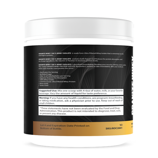 Granite Whey 100% Whey Isolate - Berry (1lb)