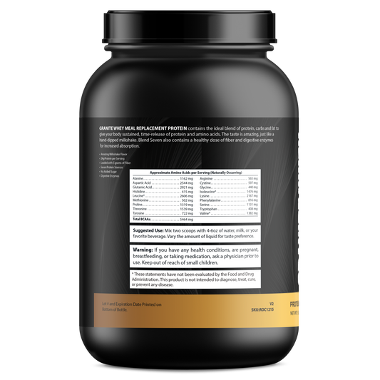 Granite Whey Meal Replacement Protein - Vanilla Milkshake (3lb)