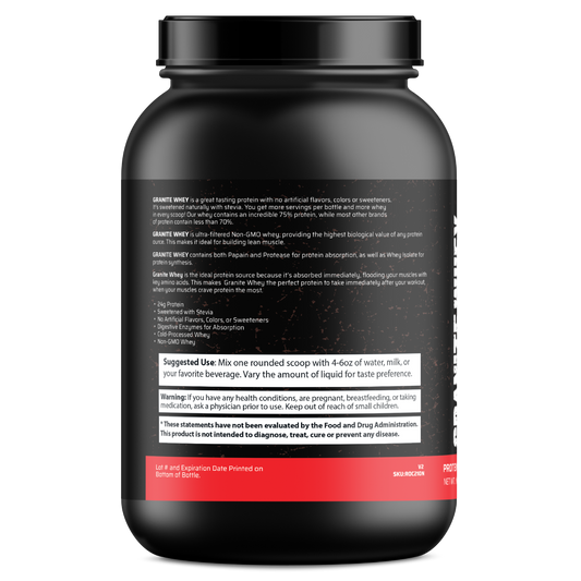 Granite Whey - Whey Isolate/Concentrated Blend – Salted Caramel (2lb)