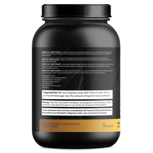 Granite Whey 100% Whey Isolate - Vanilla Milkshake (2lb)