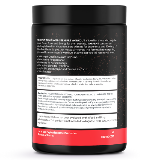 Torrent - Pump Non-Stim - Pre-Workout - Cherry Blast