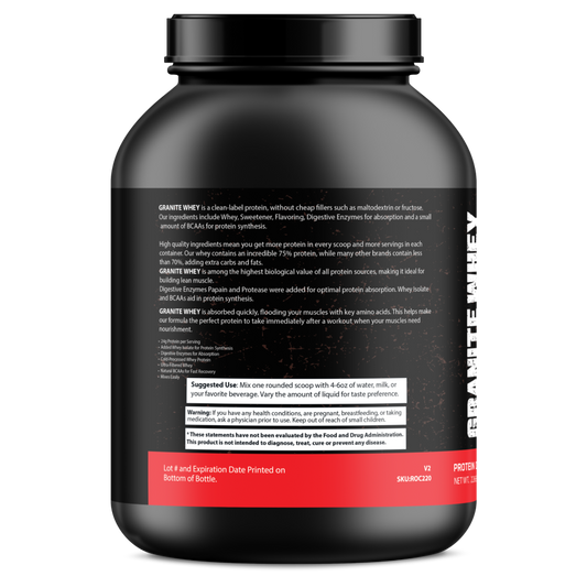 Granite Whey - Whey Isolate/Concentrated Blend – Chocolate Milkshake (5lb)