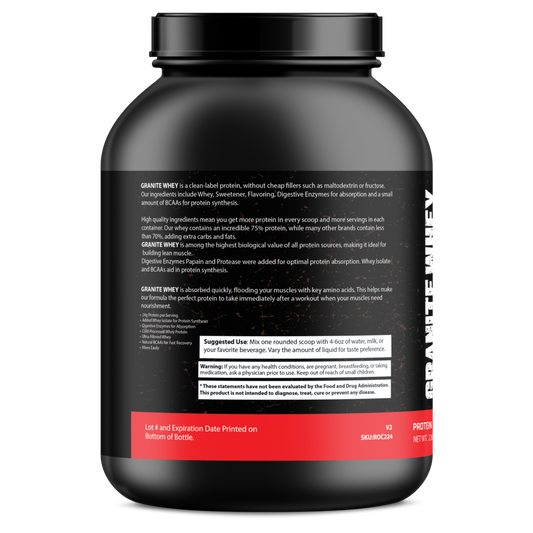 Granite Whey - Whey Isolate/Concentrated Blend – Vanilla Milkshake (5lb)