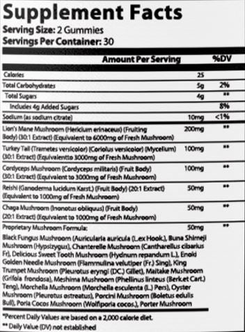 Forager Mushroom Complex Gummies - Raspberry