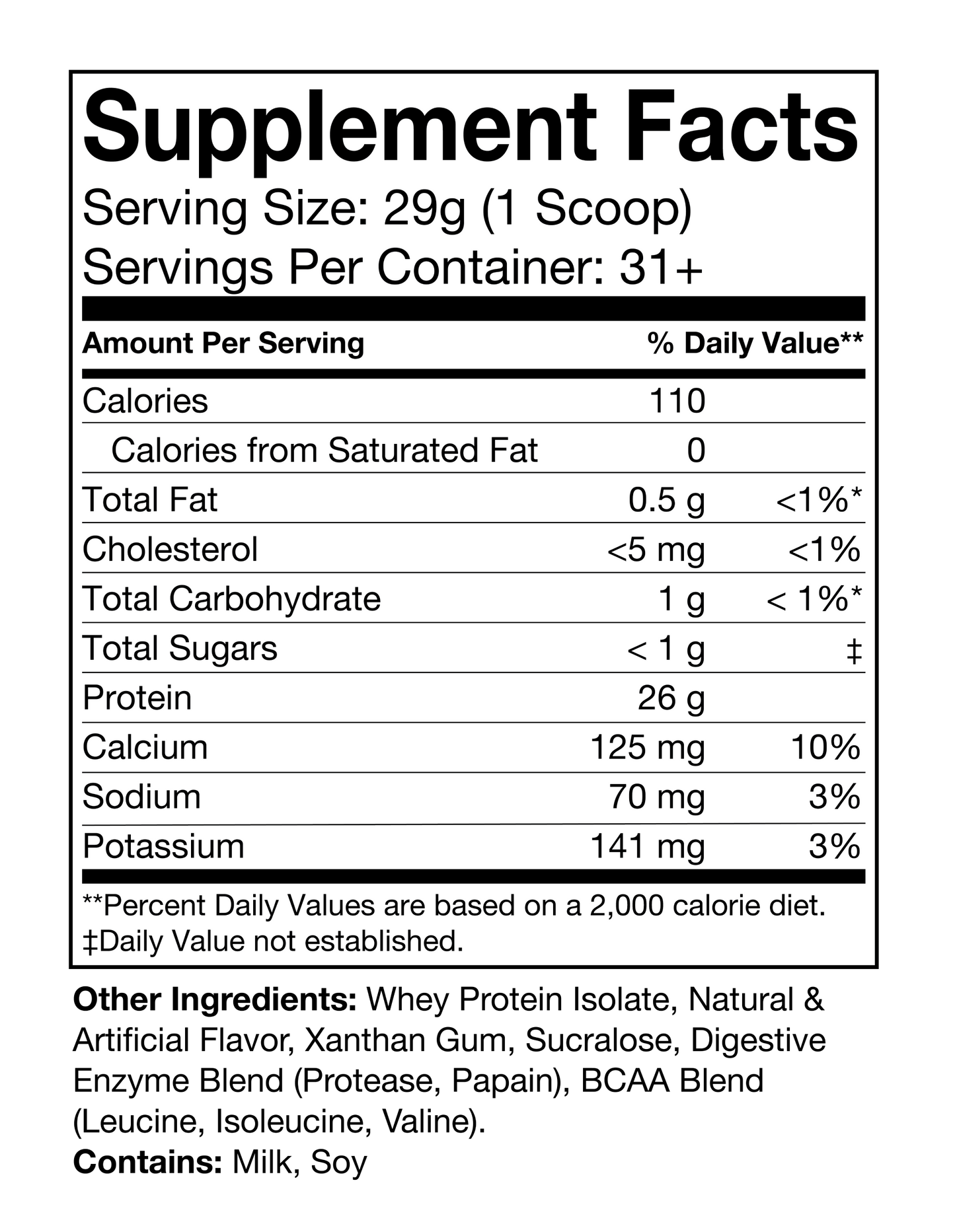 Granite Whey 100% Whey Isolate - Vanilla Milkshake (2lb)