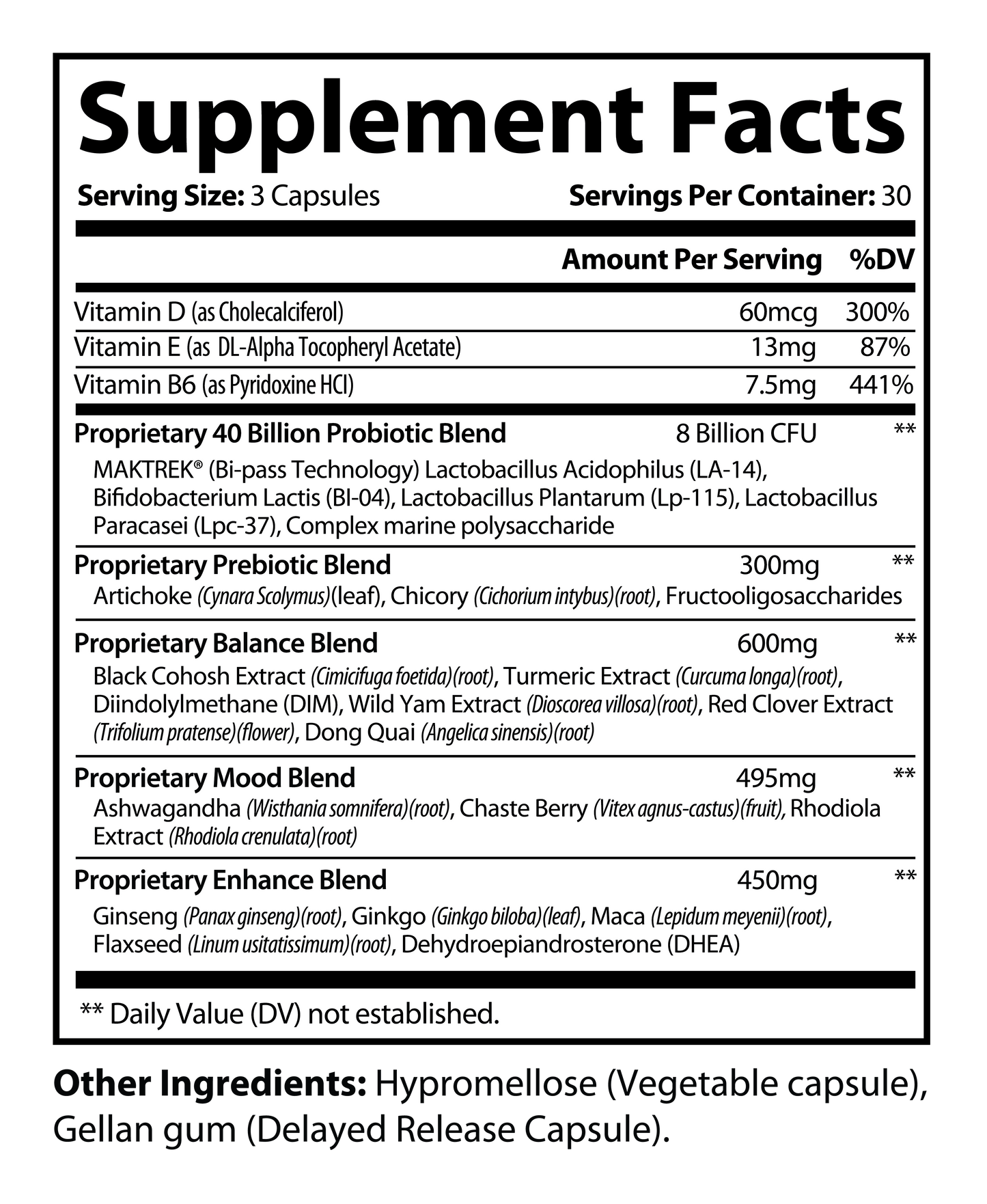 Menopause Support with Wild Yam Extract