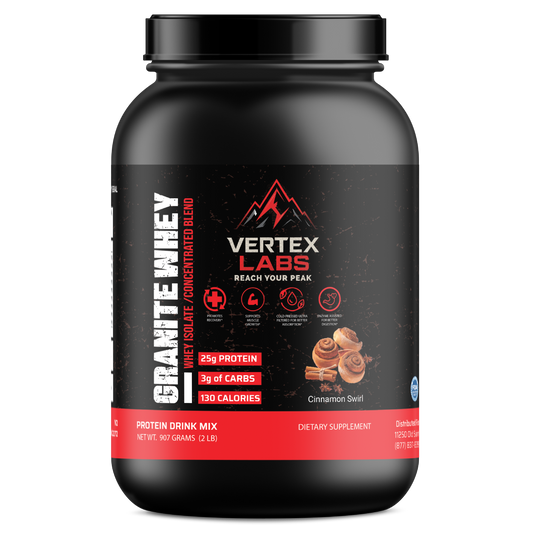 Granite Whey - Whey Isolate/Concentrated Blend – Cinnamon Swirl (2lb)