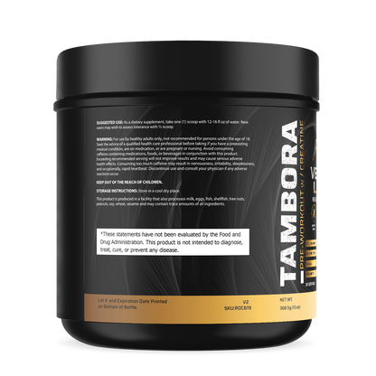 Tambora Pre-Workout with 5g of Creatine - Grape