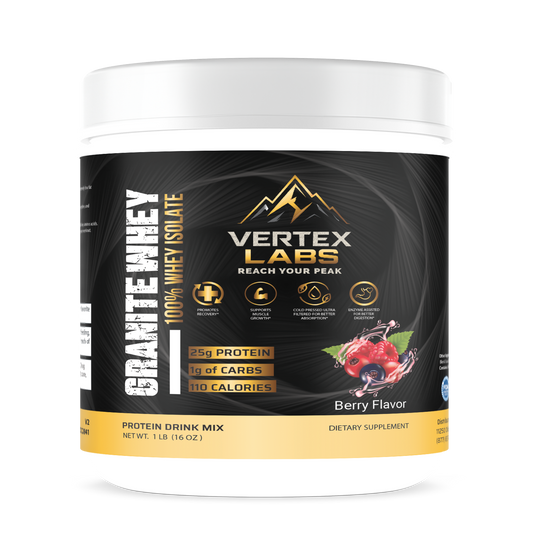 Granite Whey 100% Whey Isolate - Berry (1lb)