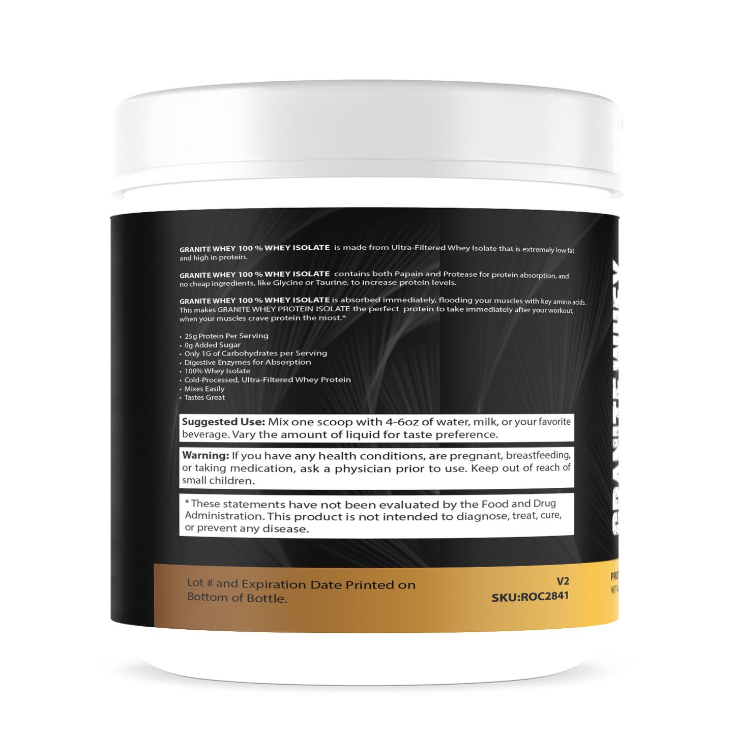 Granite Whey 100% Whey Isolate - Berry (1lb)