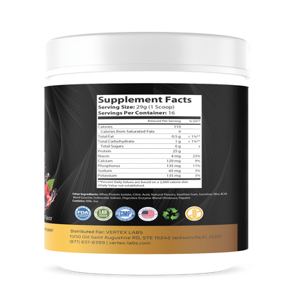 Granite Whey 100% Whey Isolate - Berry (1lb)