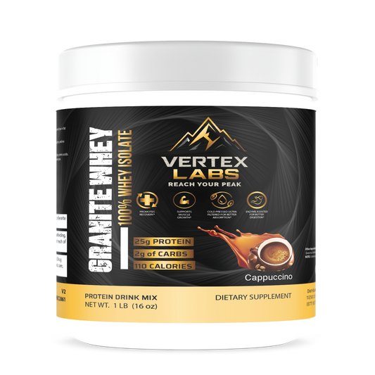 Granite Whey 100% Whey Isolate - Cappuccino (1lb)