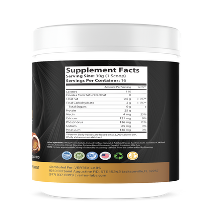 Granite Whey 100% Whey Isolate - Cappuccino (1lb)