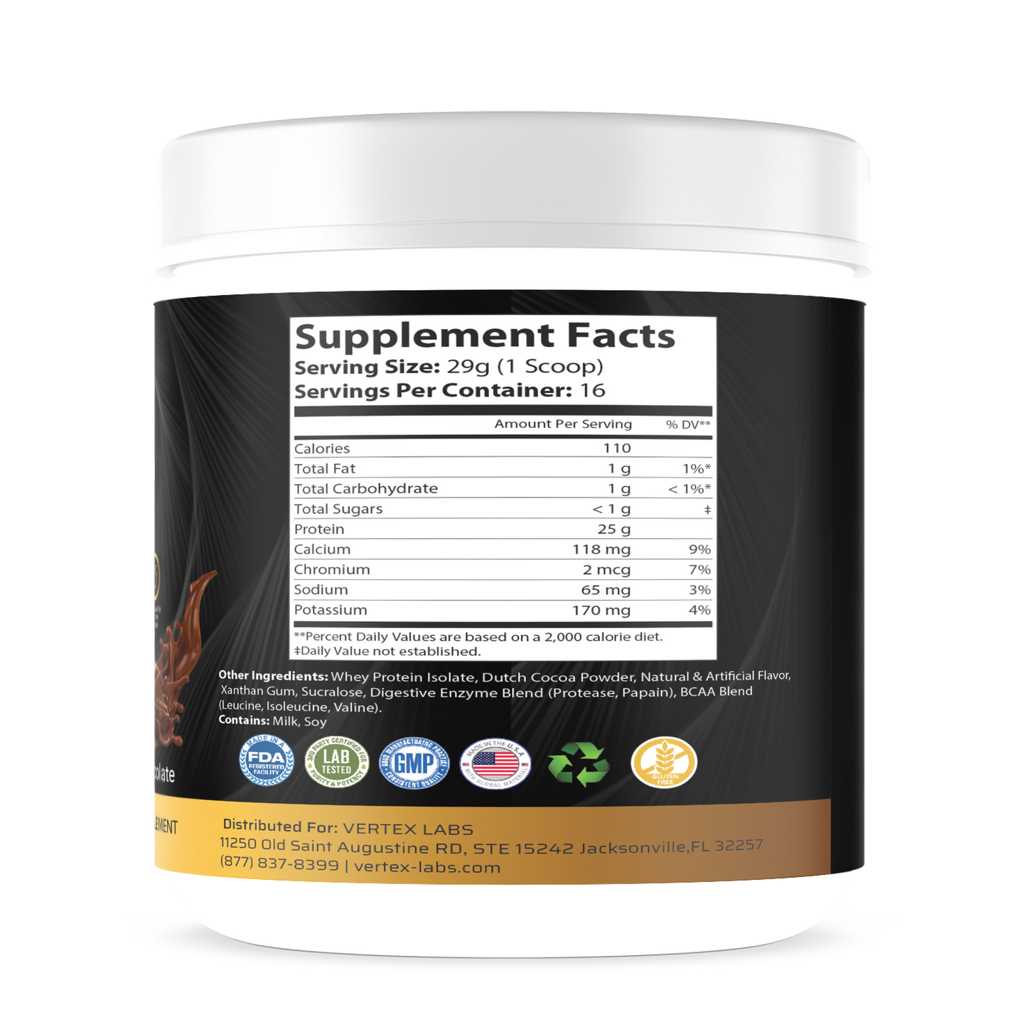 Granite Whey 100% Whey Protein Isolate - Chocolate (1lb)