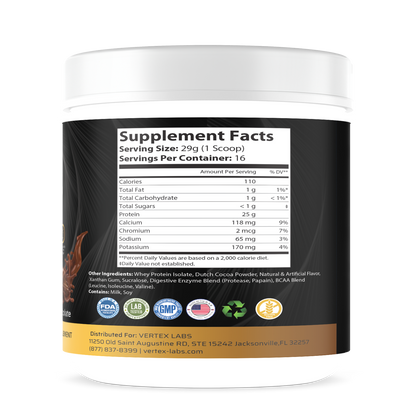 Granite Whey 100% Whey Protein Isolate - Chocolate (1lb)