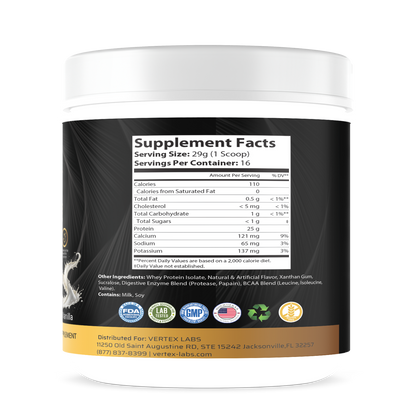 Granite Whey 100% Whey Protein Isolate - Vanilla (1lb)