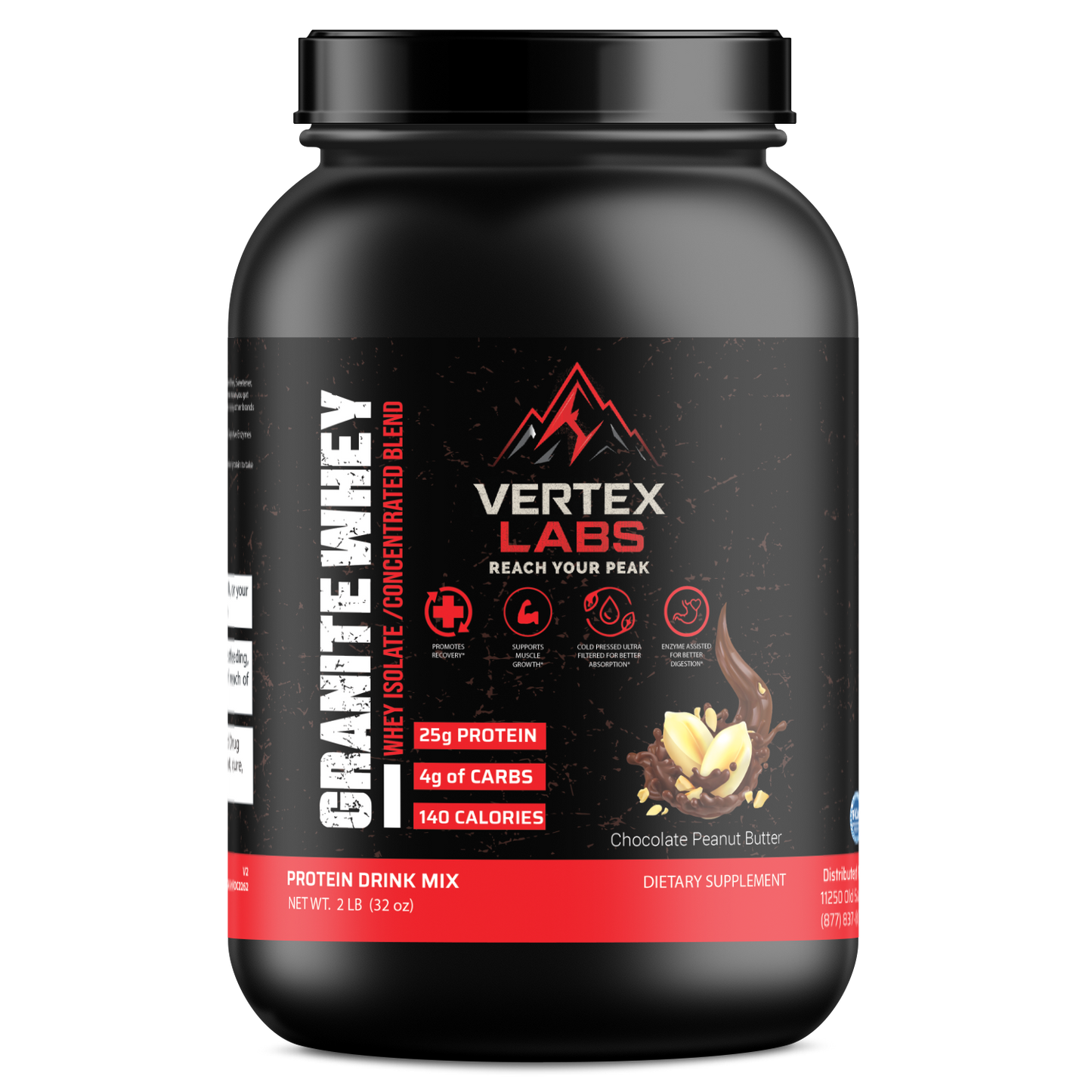 Granite Whey - Whey Isolate/Concentrated Blend – Chocolate Peanut Butter (2lb)