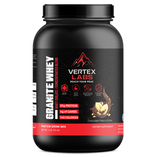 Granite Whey - Whey Isolate/Concentrated Blend – Chocolate Peanut Butter (2lb)