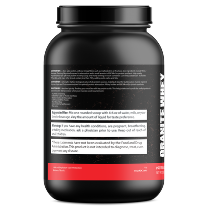 Granite Whey - Whey Isolate/Concentrated Blend – Birthday Cake (2lb)