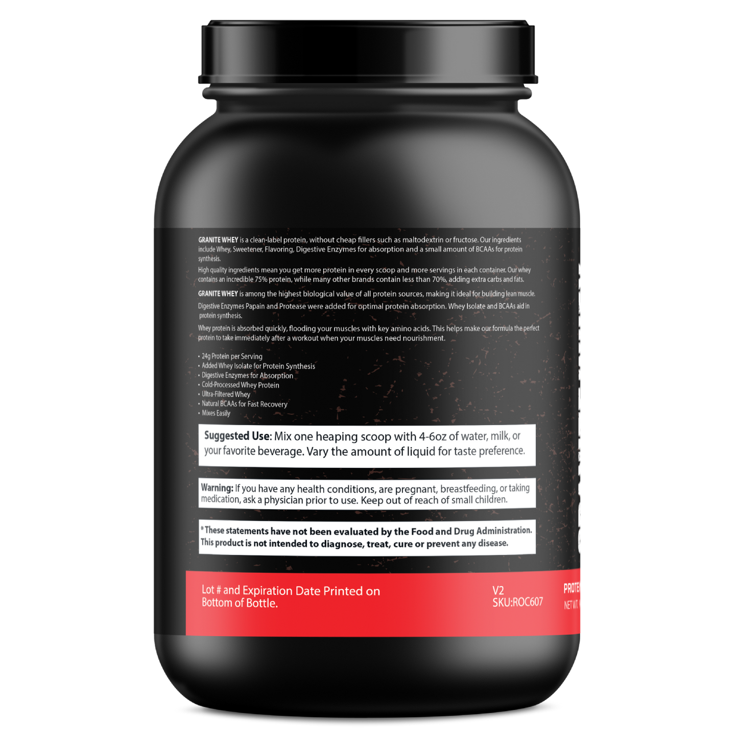 Granite Whey - Whey Isolate/Concentrated Blend – Chocolate Milkshake (2lb)