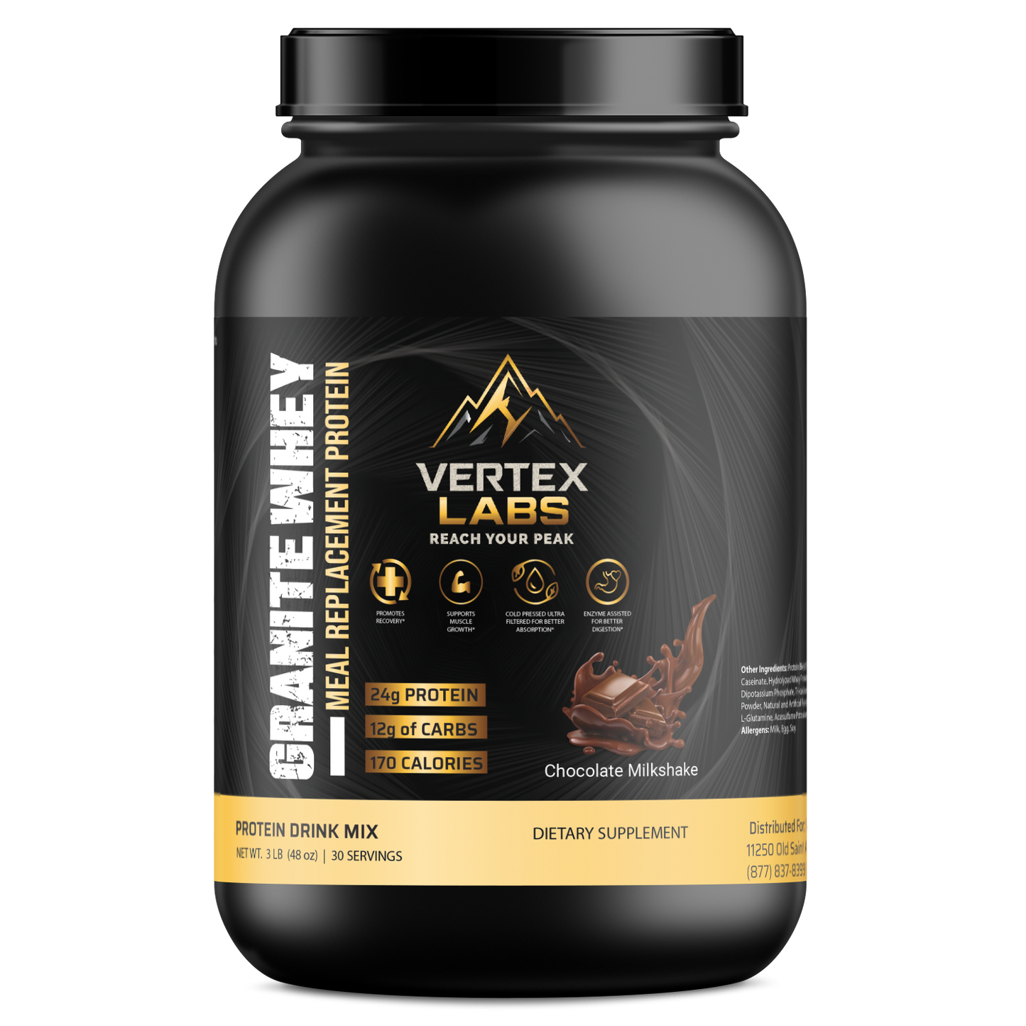 Granite Whey Meal Replacement Protein - Chocolate Milkshake (3lb)