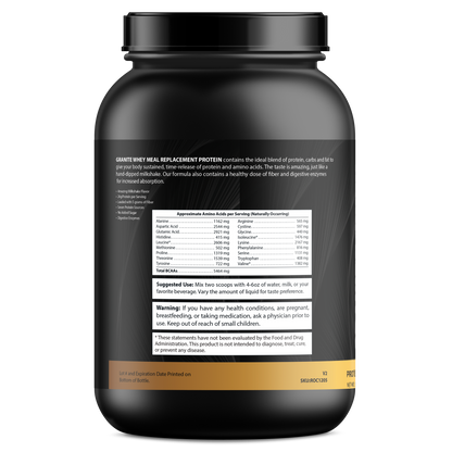 Granite Whey Meal Replacement Protein - Chocolate Milkshake (3lb)