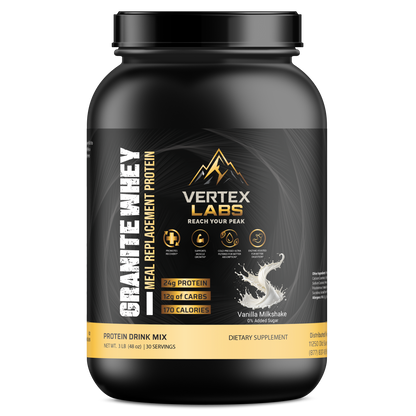 Granite Whey Meal Replacement Protein - Vanilla Milkshake (3lb)