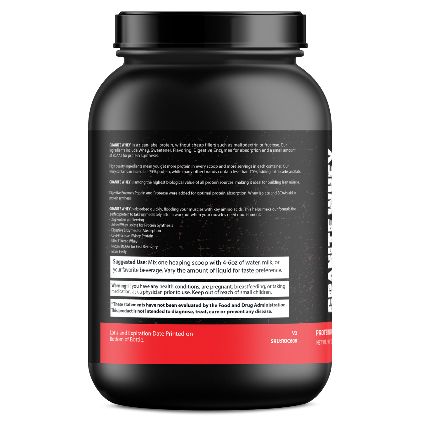 Granite Whey - Whey Isolate/Concentrated Blend – Vanilla Milkshake (2lb)