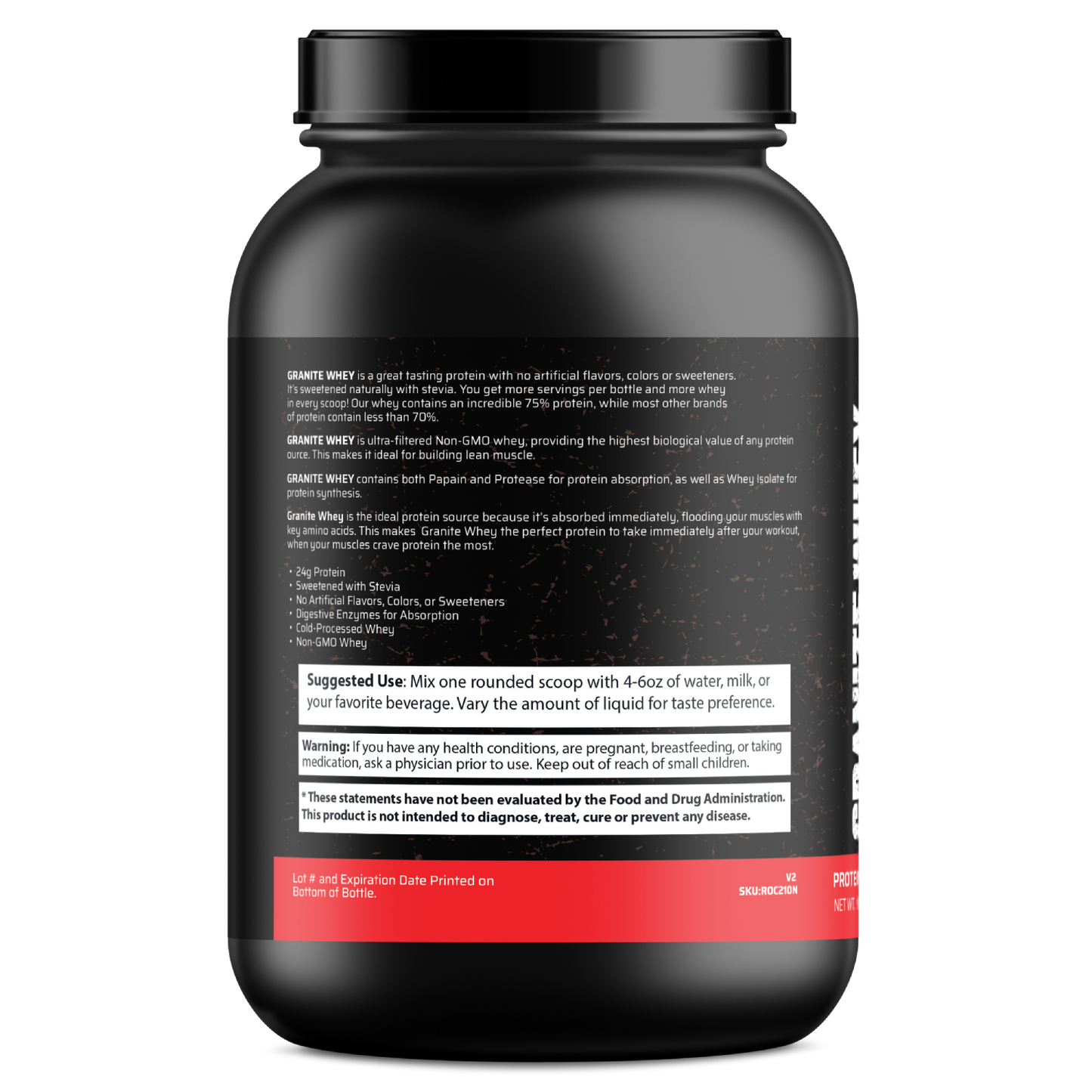 Granite Whey - Whey Isolate/Concentrated Blend – Salted Caramel (2lb)