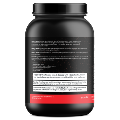 Granite Whey - Whey Isolate/Concentrated Blend – Salted Caramel (2lb)