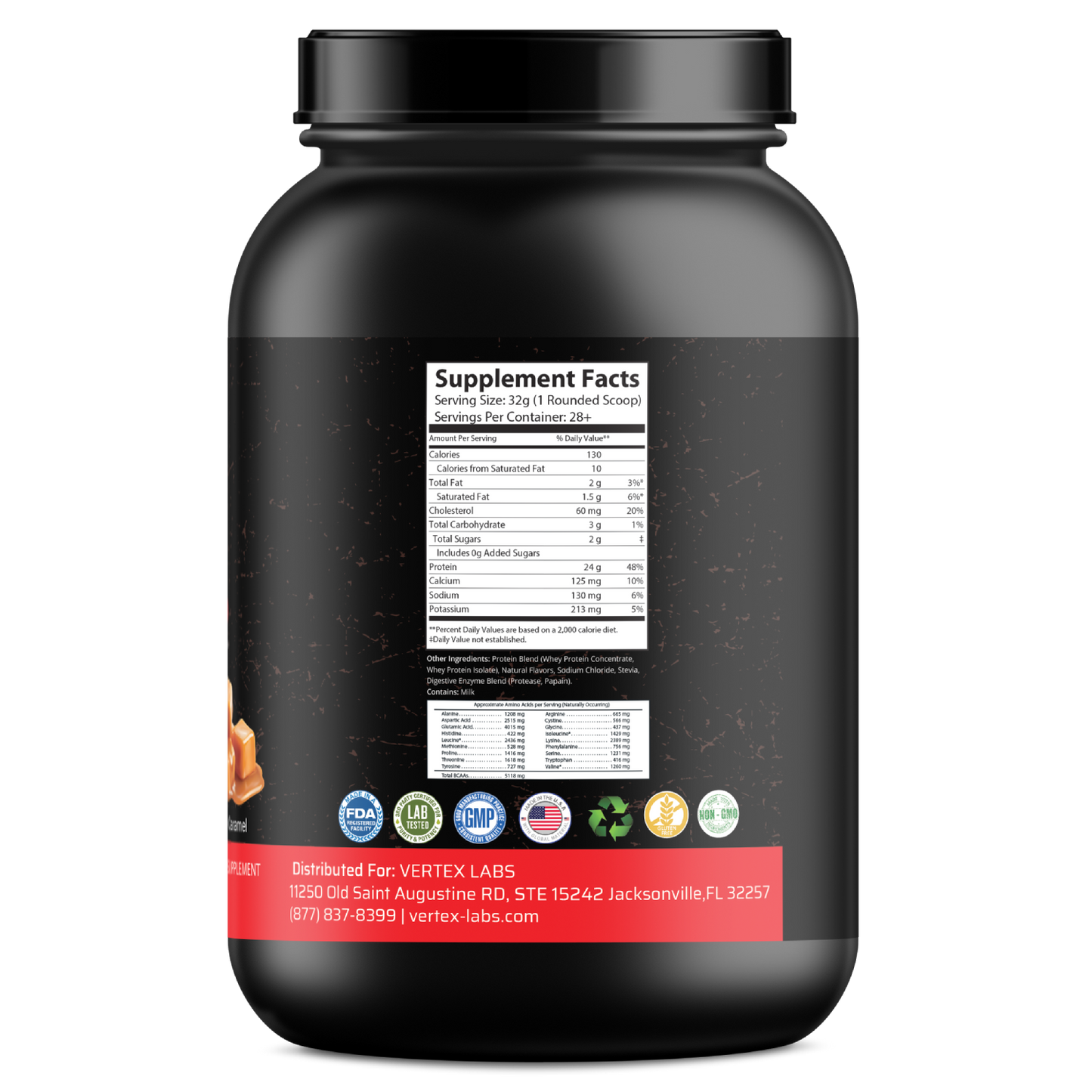Granite Whey - Whey Isolate/Concentrated Blend – Salted Caramel (2lb)