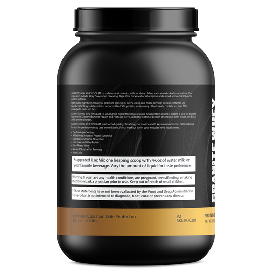 Granite Whey 100% Whey Isolate - Chocolate Milkshake (2lb)