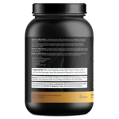 Granite Whey 100% Whey Isolate - Chocolate Milkshake (2lb)