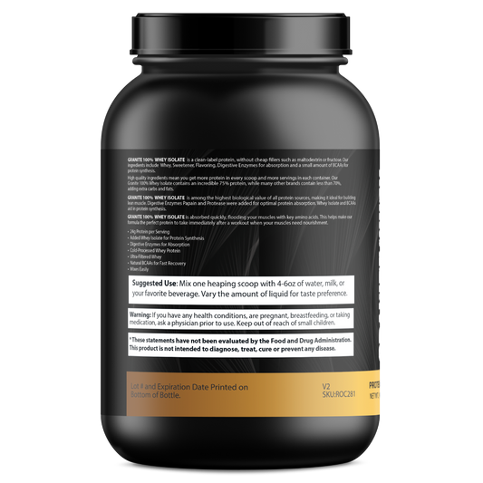 Granite Whey 100% Whey Isolate - Chocolate Milkshake (2lb)