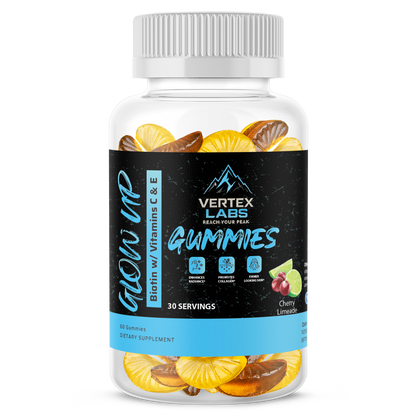 GlowUp Biotin with Vitamins C & E Gummies - Cherry Limeade