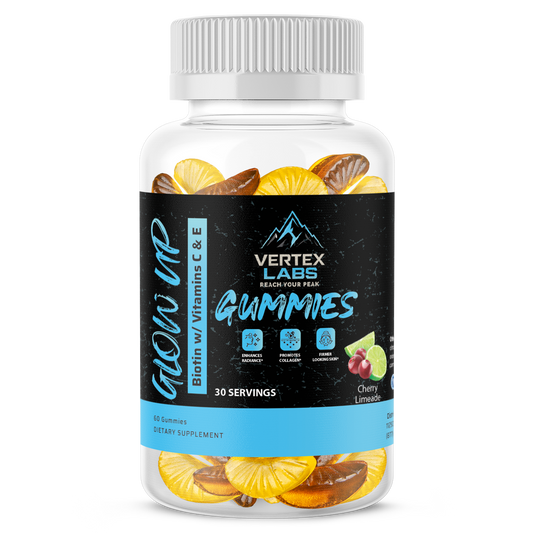 GlowUp Biotin with Vitamins C & E Gummies - Cherry Limeade