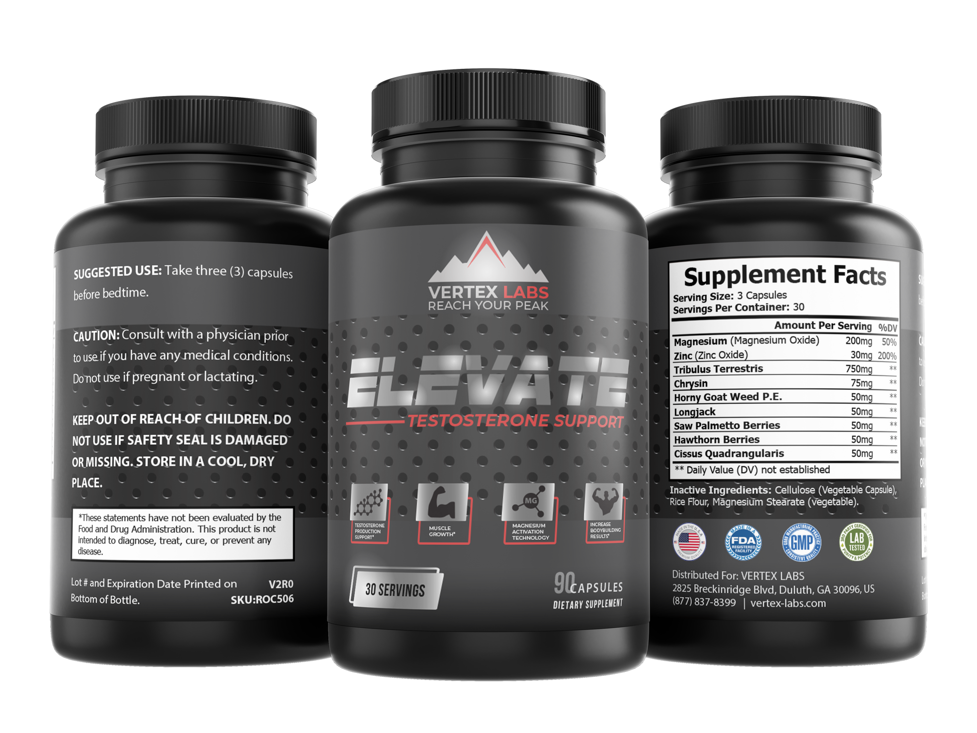 Elevate Testosterone Support Vertex Labs