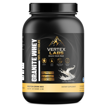 Granite Whey 100% Whey Isolate - Vanilla Milkshake (2lb)