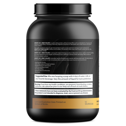 Granite Whey 100% Whey Isolate - Vanilla Milkshake (2lb)