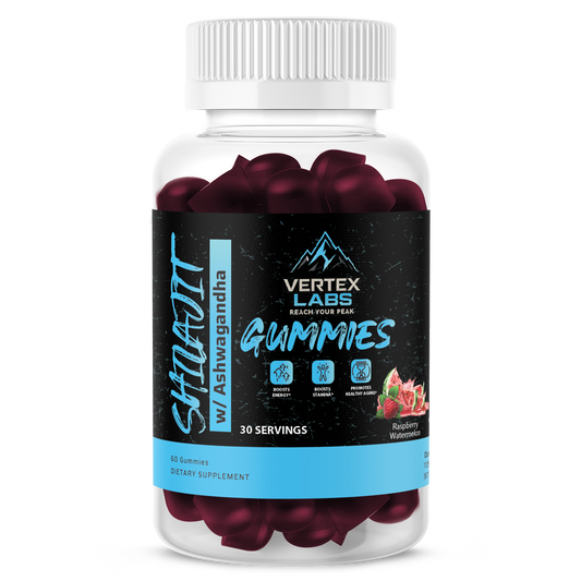 Shilajit with Ashwagandha Gummies - Raspberry Watermelon