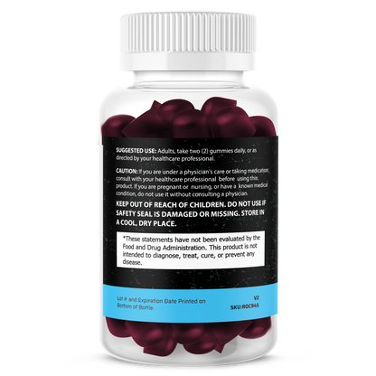 Shilajit with Ashwagandha Gummies - Raspberry Watermelon