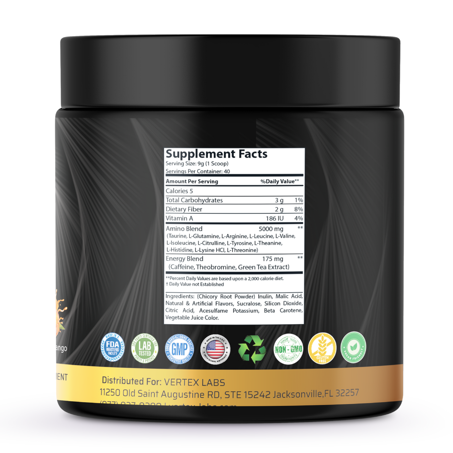 Base Camp Energized Aminos - Peach Mango