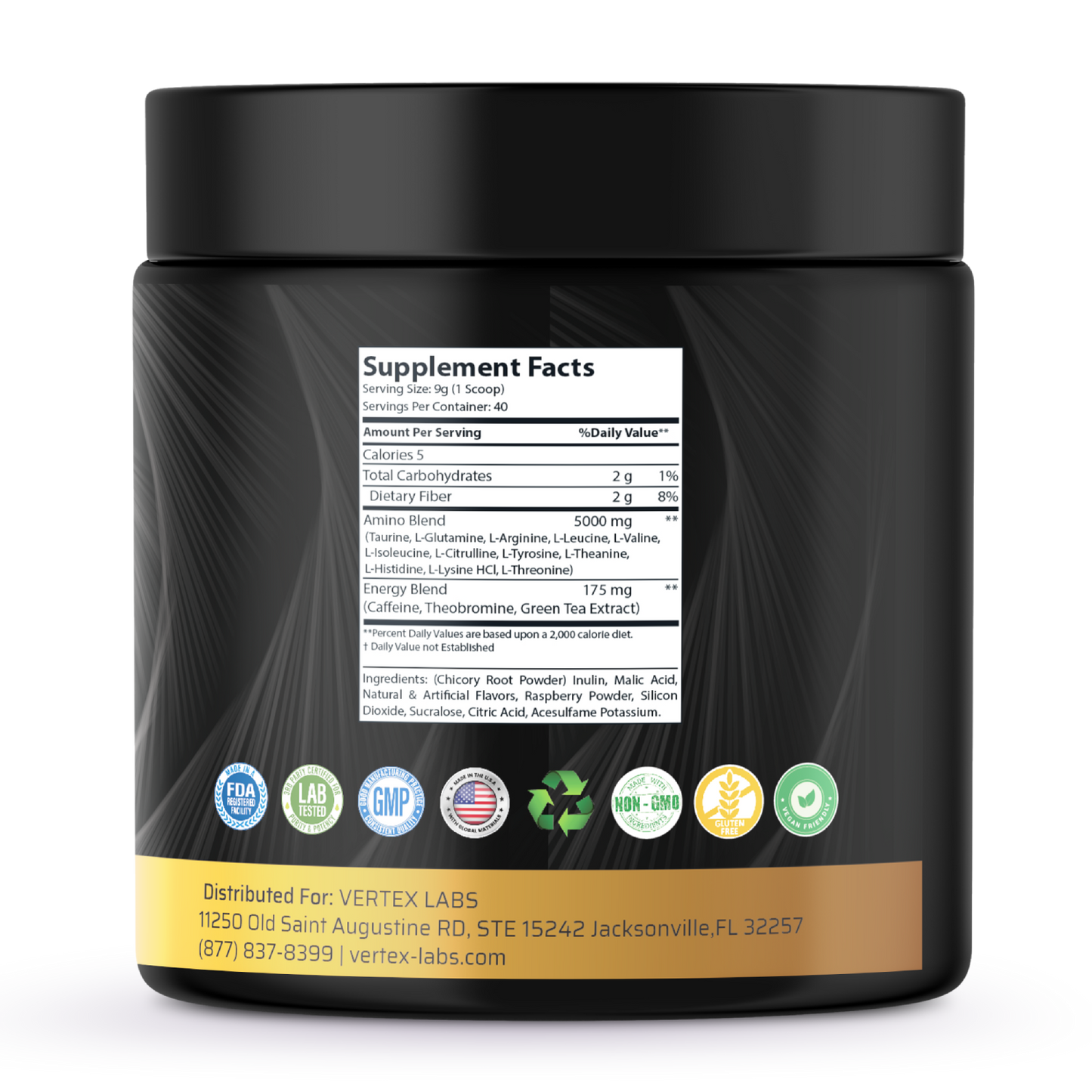 Base Camp Energized Aminos - Raspberry Iced Tea