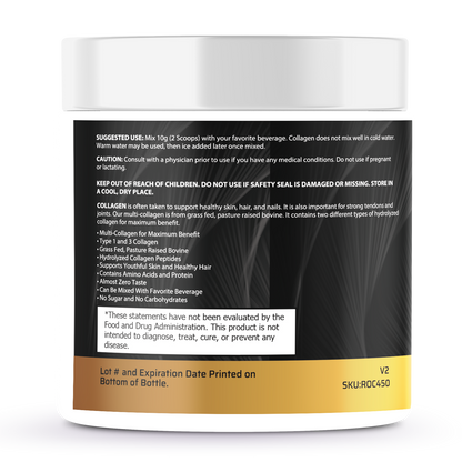 Collagen Type 1 & 3 Grass Fed Hydrolyzed - Unflavored