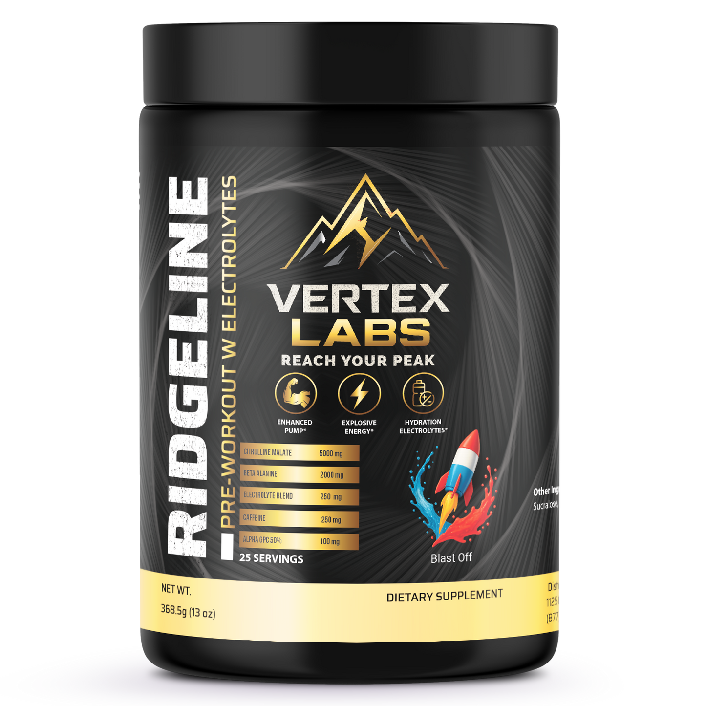 Ridgeline - Pre-Workout with Electrolytes - Blast Off