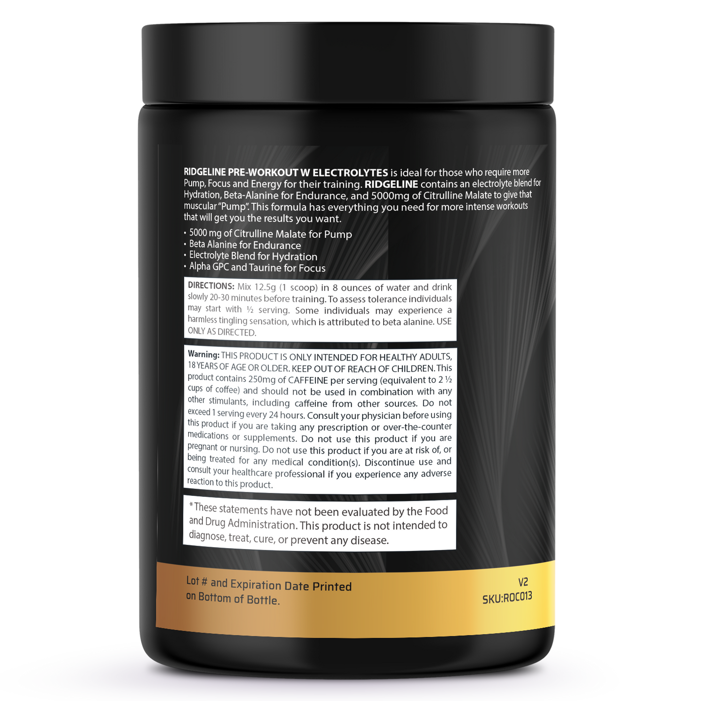 Ridgeline - Pre-Workout with Electrolytes - Blast Off