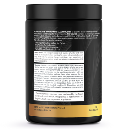Ridgeline - Pre-Workout with Electrolytes - Blast Off