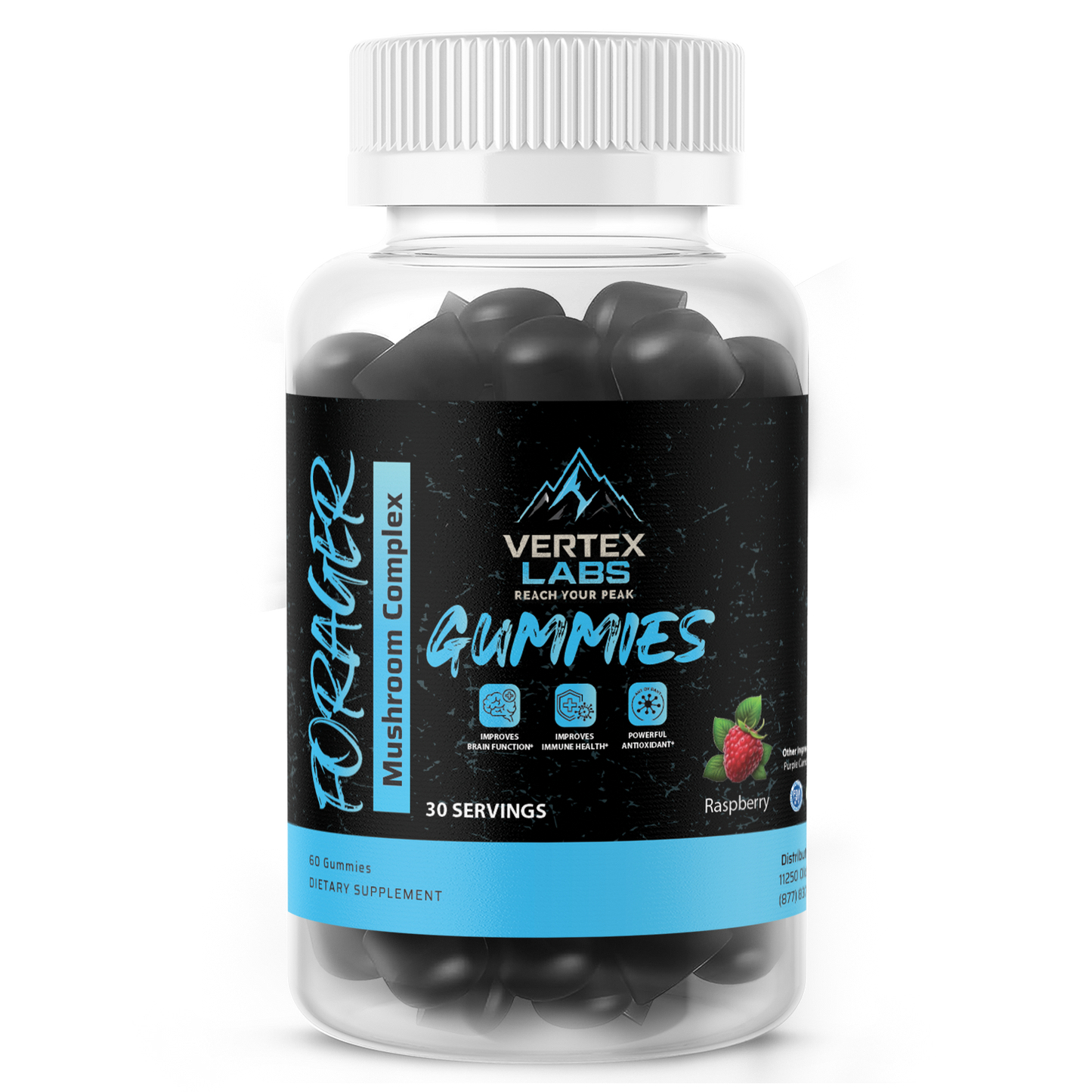 Forager Mushroom Complex Gummies - Raspberry