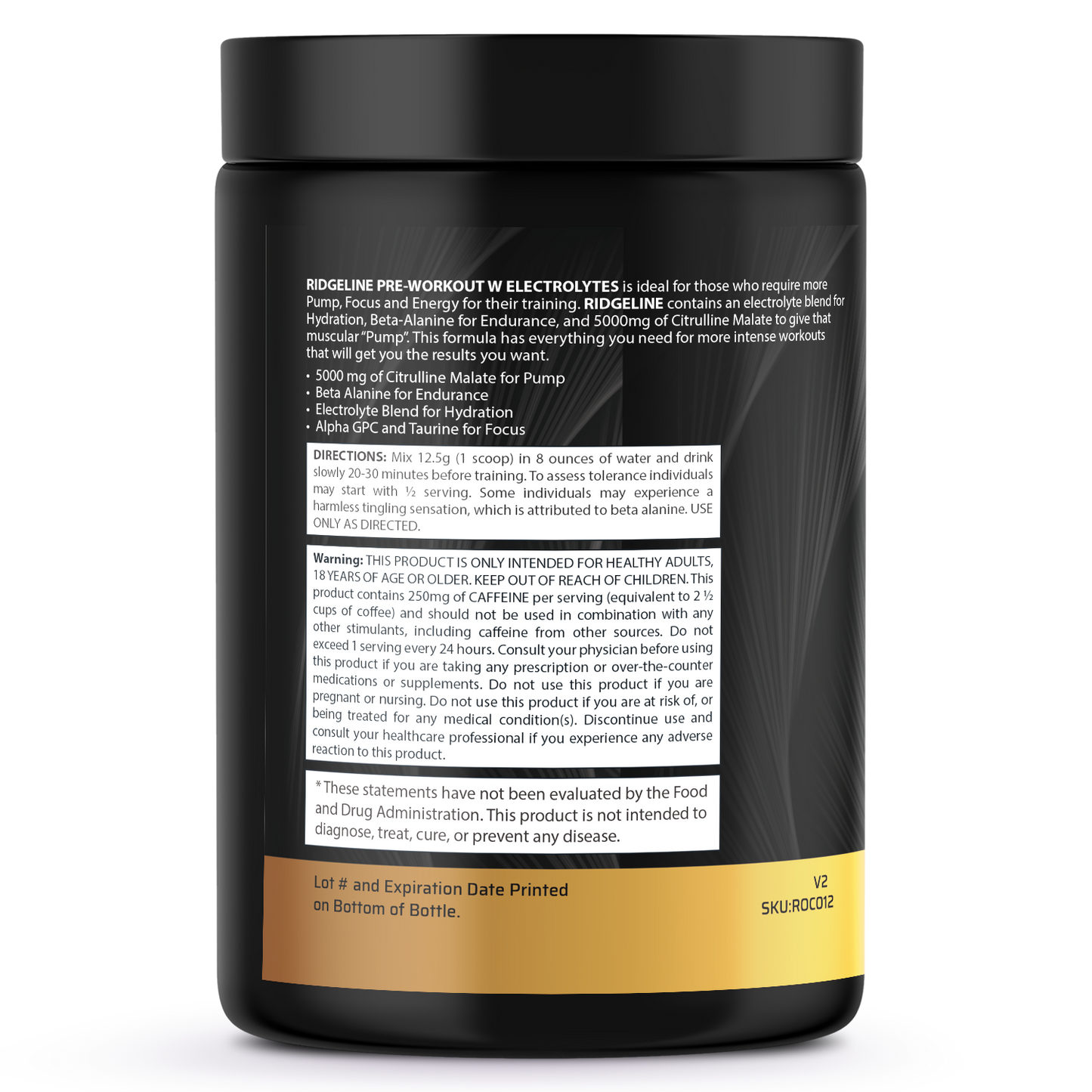 Ridgeline - Pre-Workout with Electrolytes - Citrus Blast