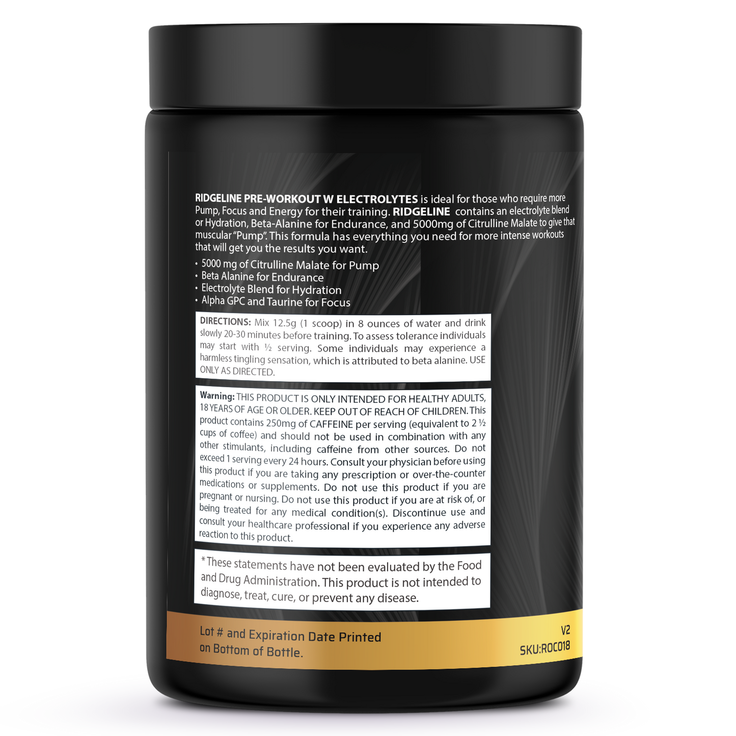 Ridgeline - Pre-Workout with Electrolytes - Georgia Peach Rings